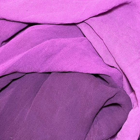 Vintage 90s Phool Draped Sleeveless Bias Cut Midi Dress size large FairyCore - Picture 3 of 7